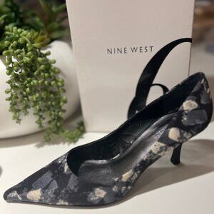 Nine West Modiley Black, White & Grey Pumps Size: 7
